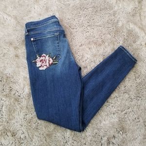 7 For All Mankind the Skinny Rose Embroidered Jean